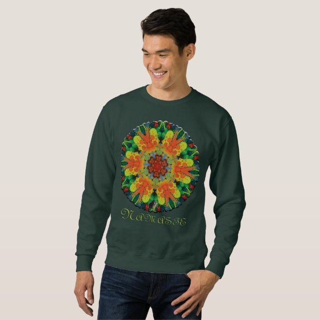 Radial Namaste Kaleidoskop Sweatshirt (Vorne ganz)
