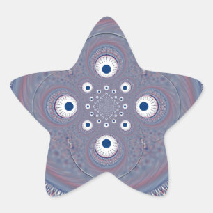 Radialdesign Art Print Stern-Aufkleber