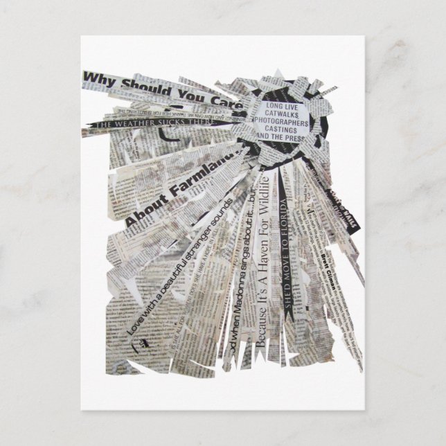 Radiale Explosion Postkarte (Vorderseite)
