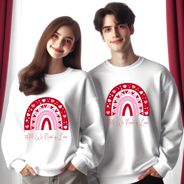 Radiale Liebe Regenbogen T-Shirt (All We Need is love)