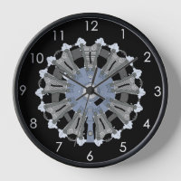 Radiale Motor-Wandklemme mit schwarzem Hintergrund