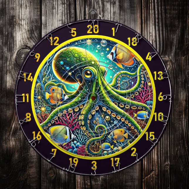 Radiale Riffe Octopus Dartboard Dartscheibe (Von Creator hochgeladen)