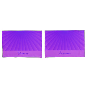 Radiale Strahlen - blau pink + Ihre Ideen Kissenbezug