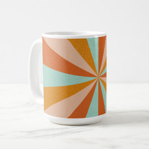 Radiales Design Tasse – Retro Burst Kaffeetasse