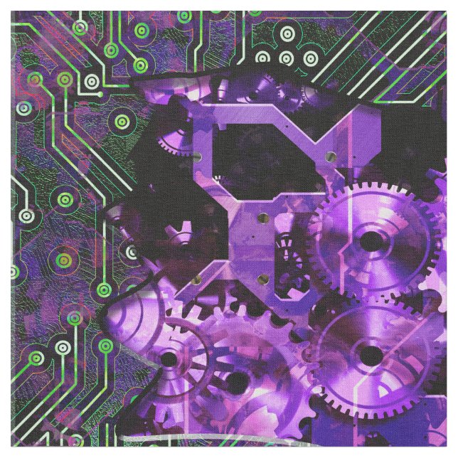 Radiales Steampunk 5 Custom Stoff (Nahaufnahme)