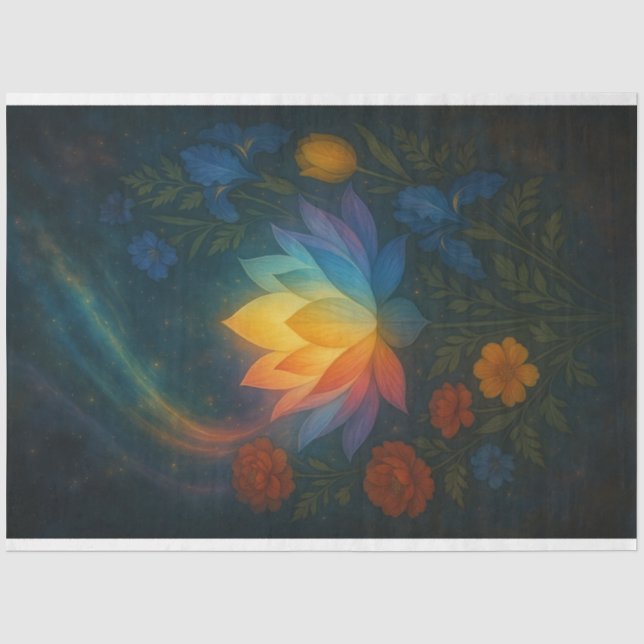 Radiallotus in kosmisch glattem Decoupage Papier L (Vorderseite)