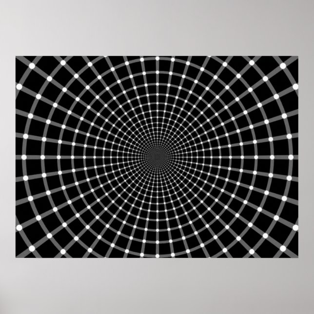 Radialoptische Illusion Poster (Vorne)