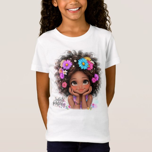 Radialpositionierung Quirky-Girl-T - Shirt (Vorderseite)