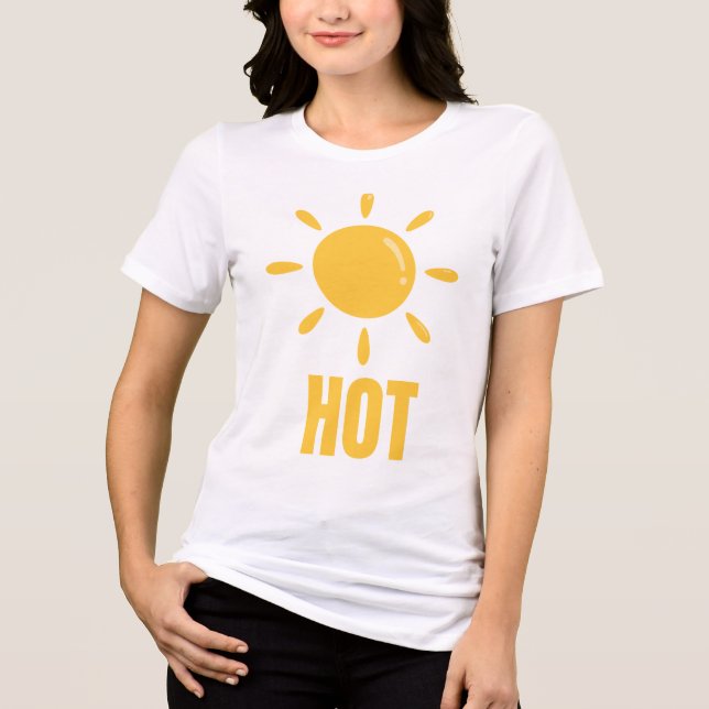 Radialsonne - Hot & Bold Design Tri-Blend Shirt (Vorderseite)