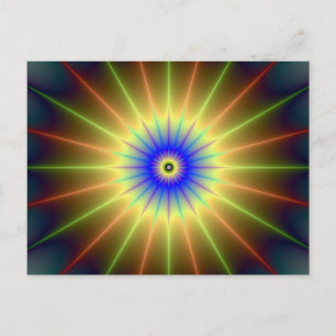 Radialsternkarte Postkarte