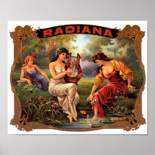Radiana Cigar Label Poster (Vorne)