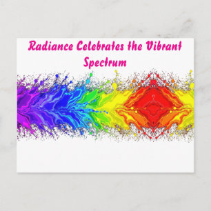 „Radiance“ – Ein abstraktes Pride-Muster Postkarte