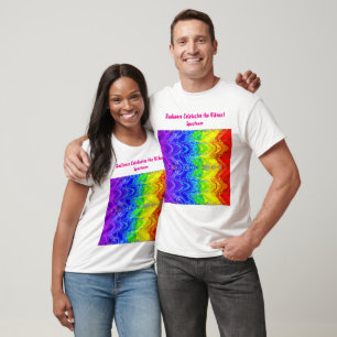 „Radiance“ – Ein abstraktes Pride-Muster T-Shirt