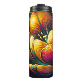 Radiant Abstrakt Tulip Bloom Thermosbecher