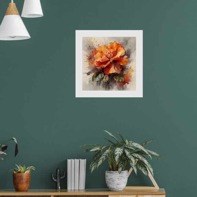Radiant Begonia Bloom Poster (Wohnzimmer 1)