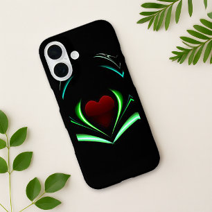 Radiant Black Neon Heart Energy Wings title_seo2