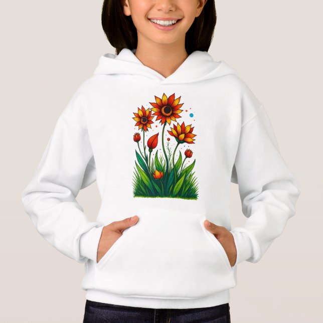 Radiant Bloom Burst Hoodie (Vorderseite)