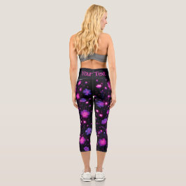 Radiant Bloom Custom-Leggings Capri Leggings