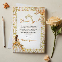 Radiant Bloom Floral Gold Foto Quinceanera