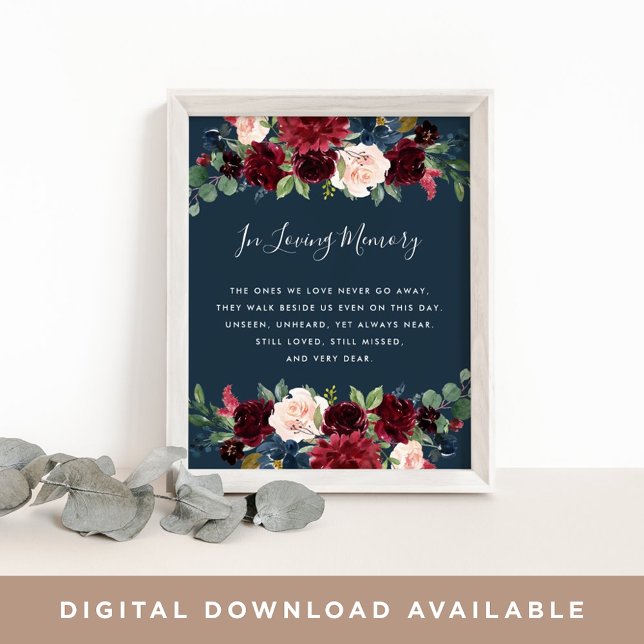 Radiant Bloom Wedding Memorial | Marine Poster (Von Creator hochgeladen)