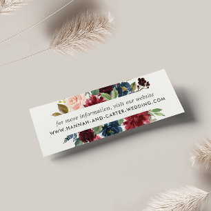 Radiant Bloom Wedding Website Cards