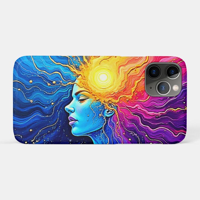 Radiant Cosmic Mind Erwachen Case-Mate iPhone Hülle (Rückseite (Horizontal))