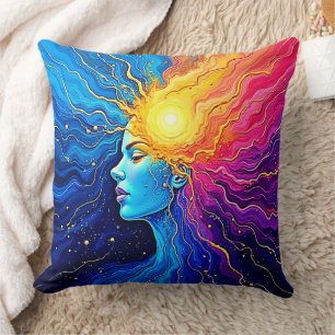Radiant Cosmic Mind Erwachen Kissen