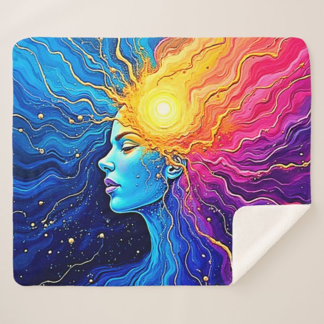 Radiant Cosmic Mind Erwachen Sherpadecke (Vorderseite (Horizontal))