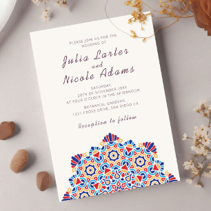 Radiant Crescent Moon Splendid Mandala Wedding Einladung