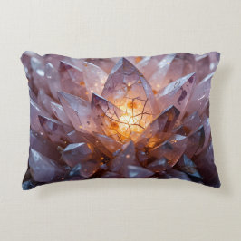 Radiant Crystal Heart Dekokissen