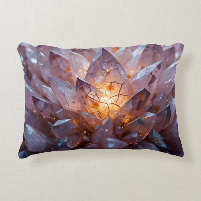 Radiant Crystal Heart Dekokissen (Vorderseite)