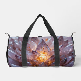 Radiant Crystal Heart Duffle Bag