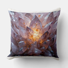 Radiant Crystal Heart Kissen