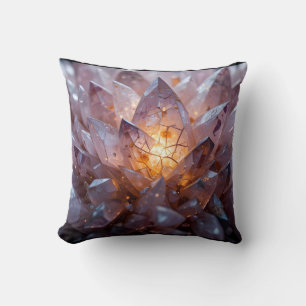 Radiant Crystal Heart Kissen