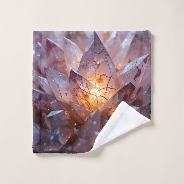 Radiant Crystal Heart Waschlappen (Waschlappen)