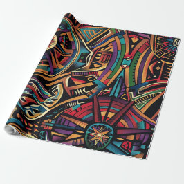 Radiant Cyan "Chronicle of the Ancients" Wrap Matt Geschenkpapier