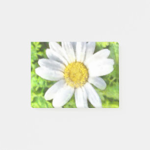 Radiant Daisy Watercolor Post-it Klebezettel