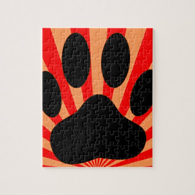 Radiant Dog Paw Print (Vertikal)