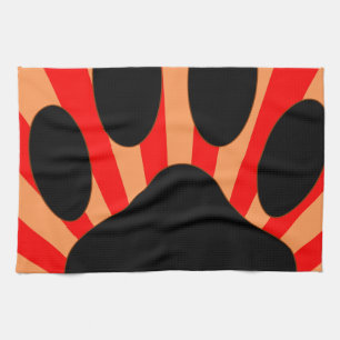 Radiant Dog Paw Print Handtuch