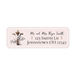 Radiant Easter Cross Return Address Label
