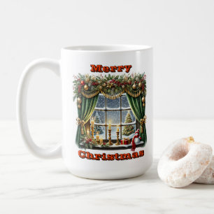 Radiant Festive Window Display Kaffeetasse