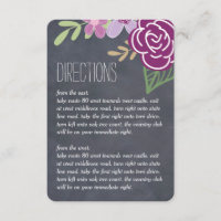 Radiant Florals Wedding Directors Cards