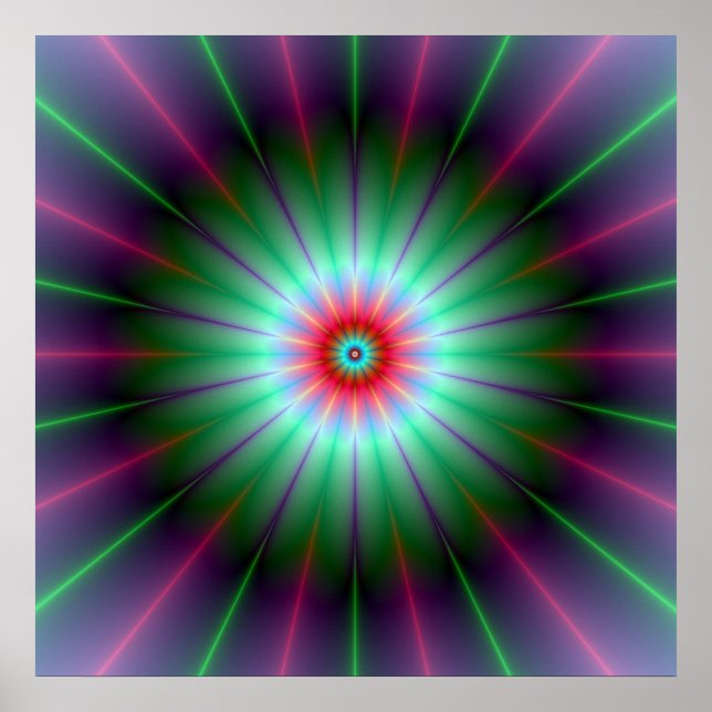 Radiant Flower Poster (Vorne)