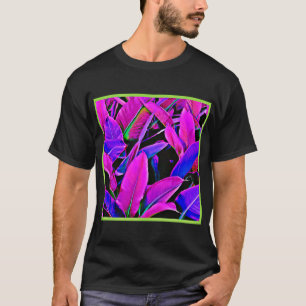 Radiant Foliage Elegance Muster T-Shirt