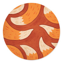 Radiant Fox - Tiermuster-Illustration