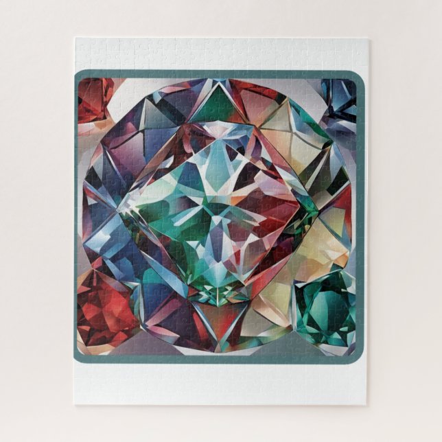 Radiant Gemstone Puzzle mit Deluxe-Geschenkboxen (Vertikal)