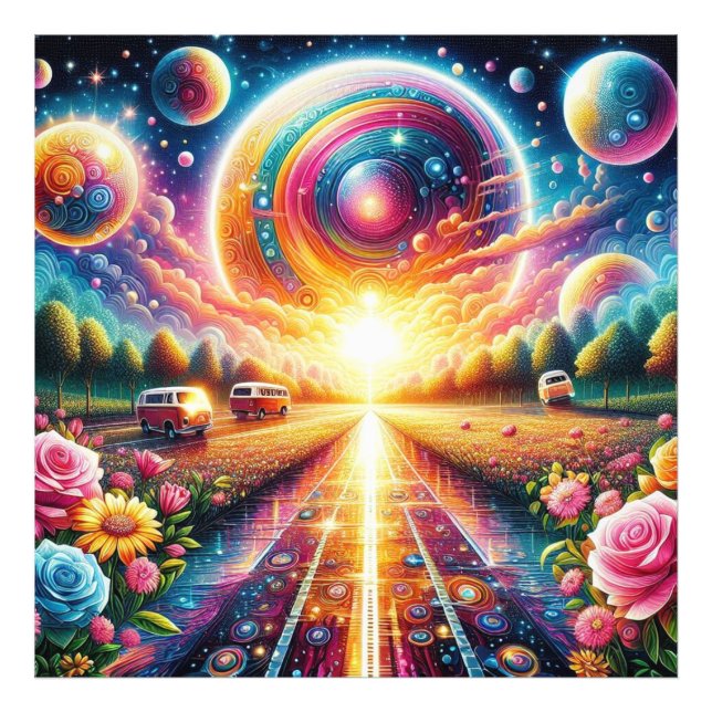 Radiant Glow Large 5D DIY Diamant Painting Kit Fotodruck (Vorne)