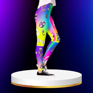 Radiant Glow Metallische Leggings