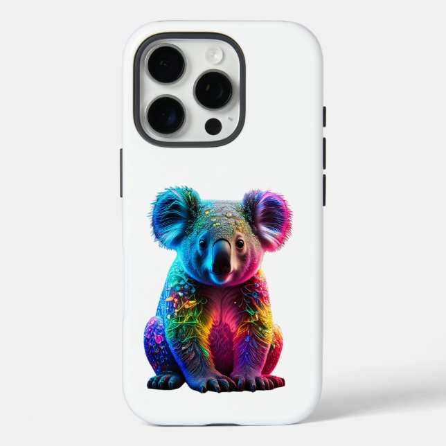 Radiant Glows Koala iPhone 16 Pro Hülle (Rückseite)