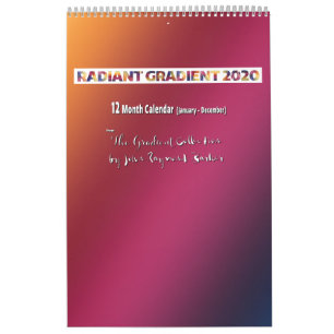 Radiant Gradient 2020 Calendar Kalender